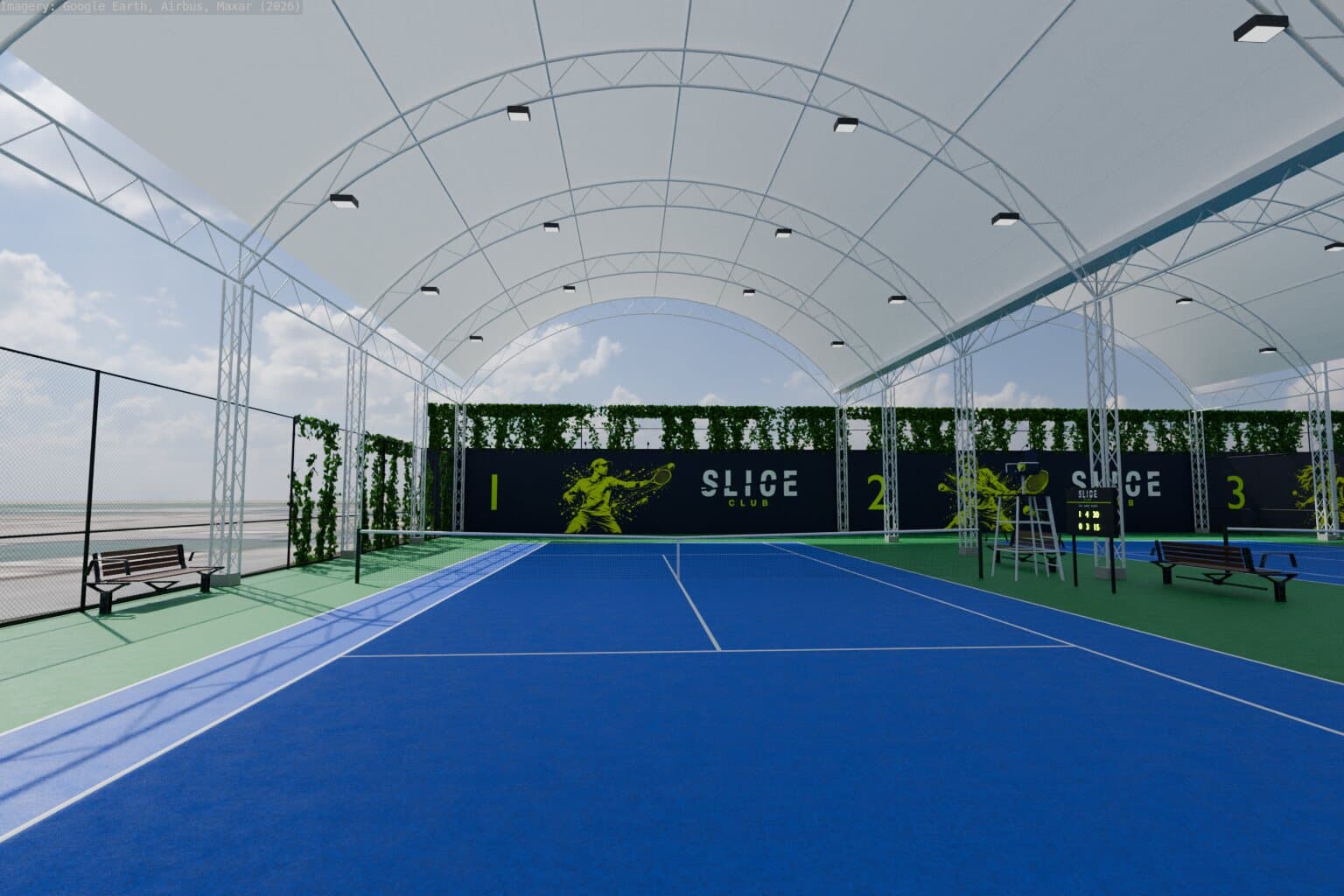 Court 1 from the baseline