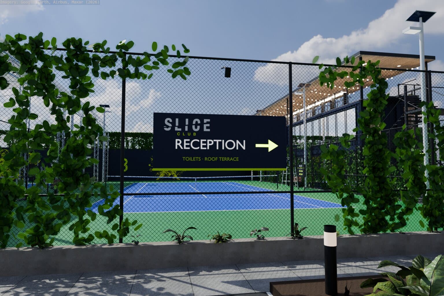 Sign to reception